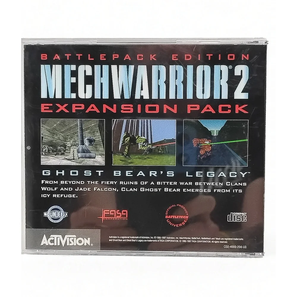 Activision MechWarrior 2 Expansion Ghost Bear Legacy PC Game BattlePack Edition